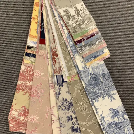 Seven Hangered Fabric Samples