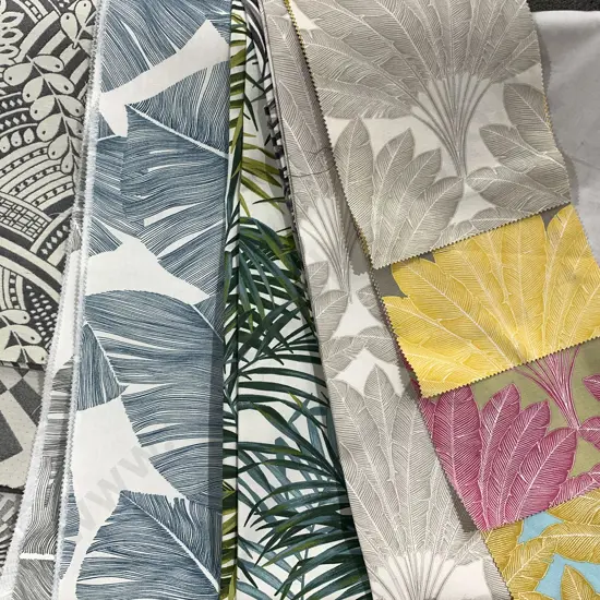 Four Hangered Fabric Samples