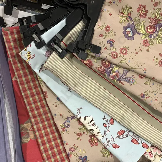 Ten Hangered Fabric Samples