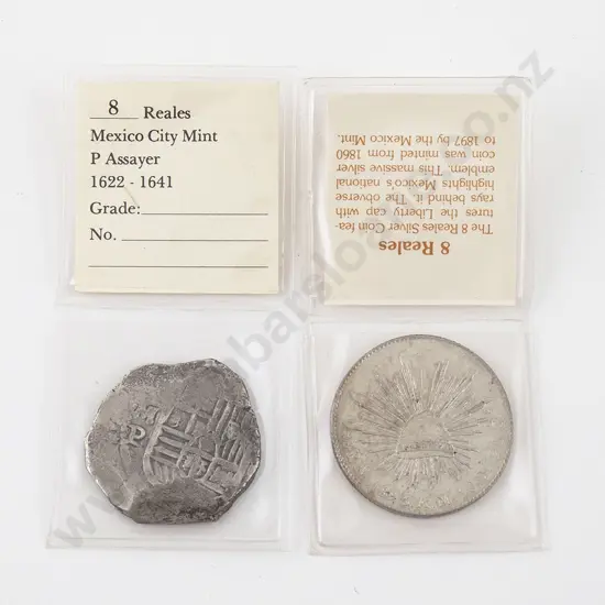 Mexico 8 Reales Silver Coin C1622 - 1641