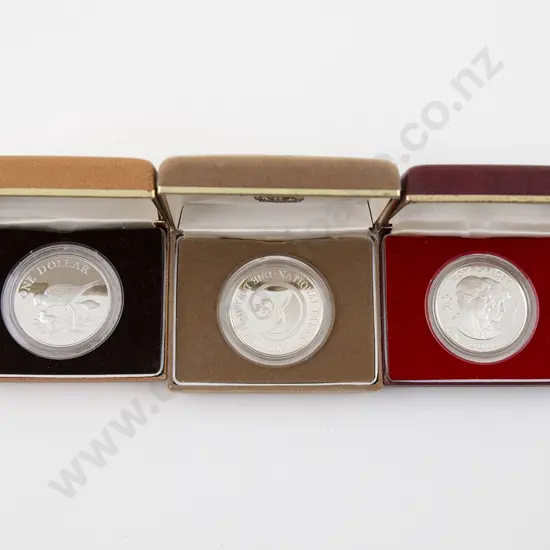 NZ Three Silver Proof Coins