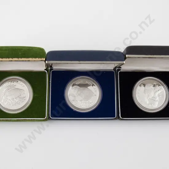 NZ Three Silver Proof Coins