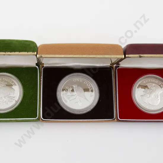 NZ Three Silver Proof Coins