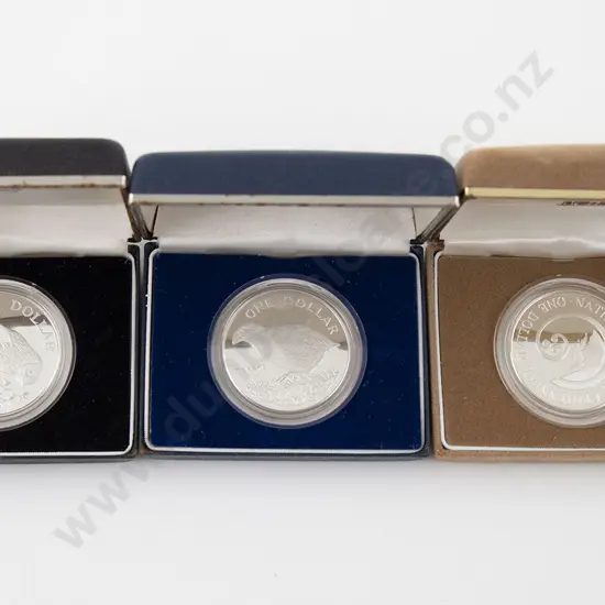 NZ Three Silver Proof Coins