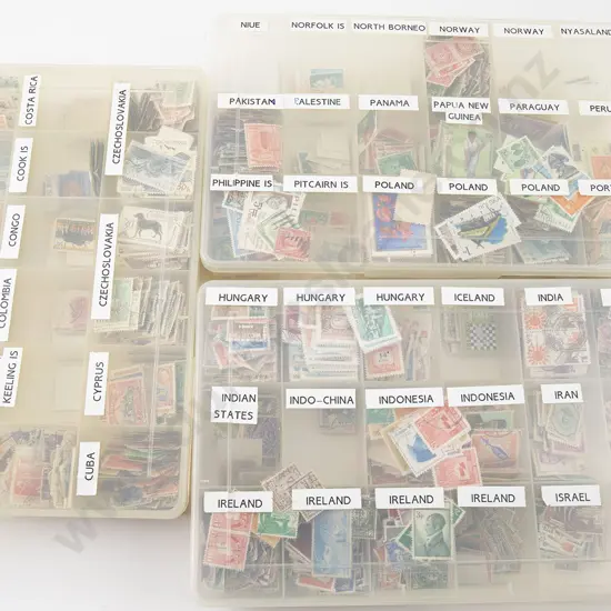 Large Qty Vintage Sorted World Stamps A to Z