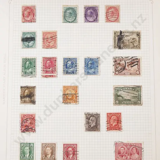 Folder Vintage & Modern Canadian Stamps