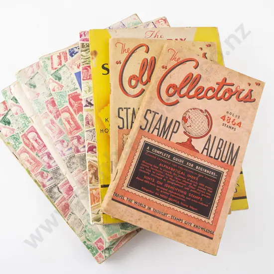 Qty Small Vintage Stamp Albums