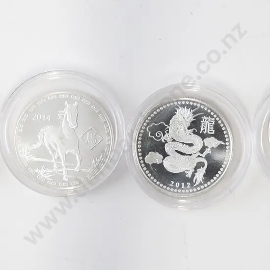 Four 1oz Silver Coins