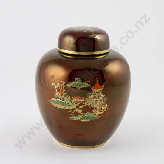 Carlton Ware Rouge Royale Covered Ginger Jar