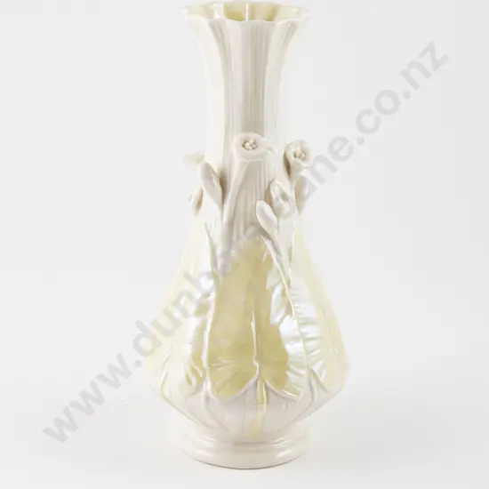 Belleek Green Mark Lily Vase