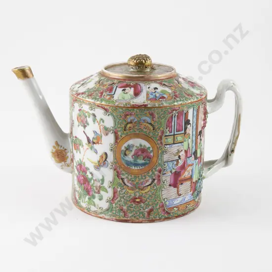 C19th Cantonese Export Ware Teapot