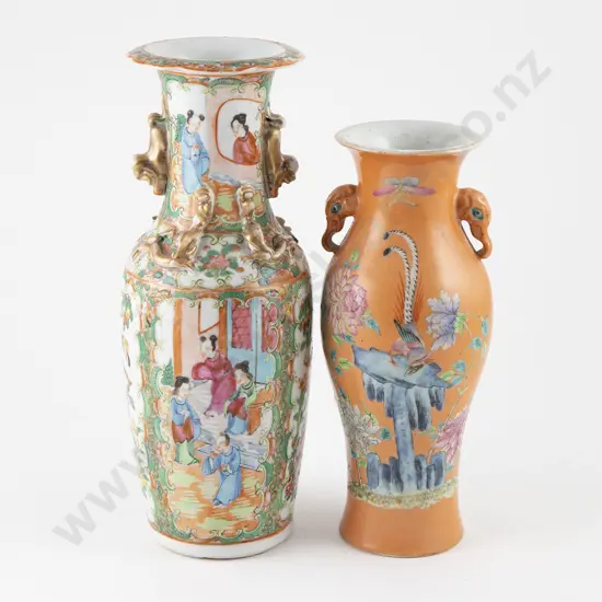 Two Cantonese Export Ware Vases