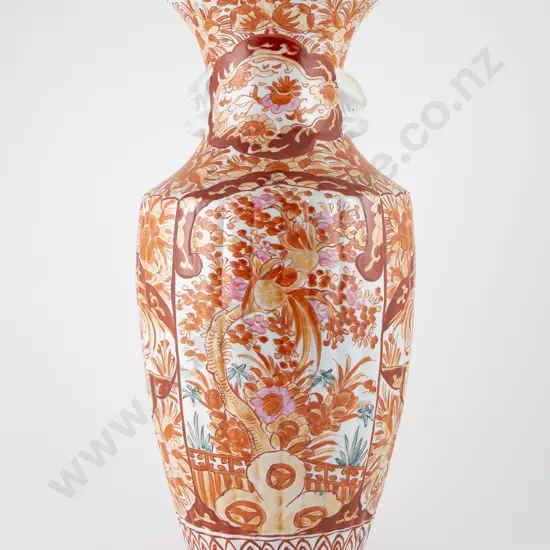 Large Imari Pattern Ovoid Vase