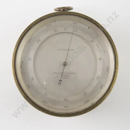 Brass Cased Negretti & Zambra Compensated Barometer