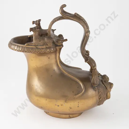 Late C19th Italian Grand Tour "Askos" Bronze Ewer