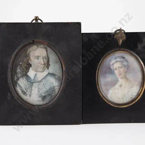 Victorian Miniature Portrait Of A Lady