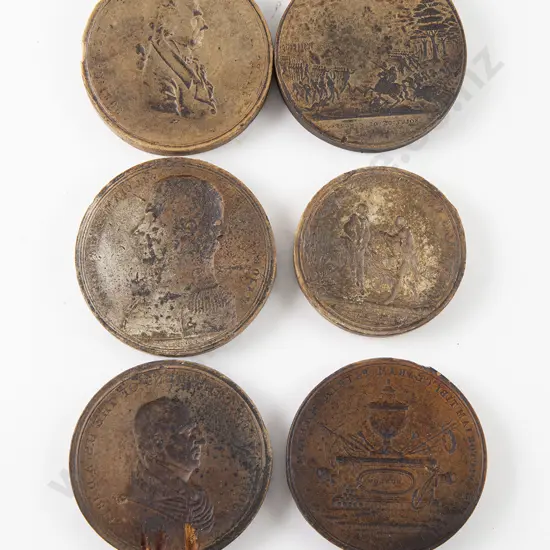 Interesting Set Six C19th American Circular Seals