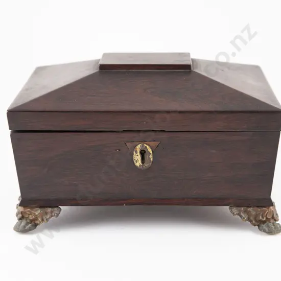 Regency Rosewood Sarcophagus Sewing Box