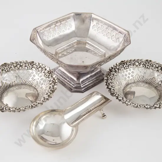 Pair of S/S Circular Bon Bon Dishes