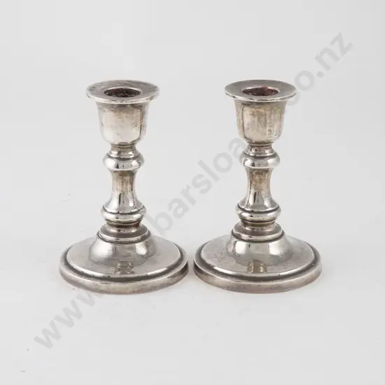 Pair S/S Dwarf Candlesticks