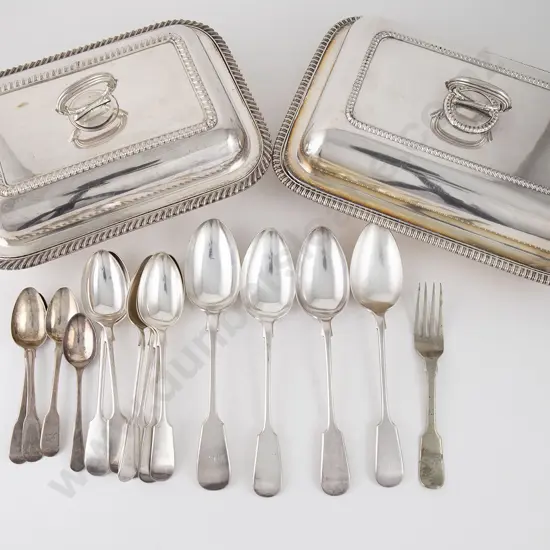 Small Group Of S/S Flatware & S/P Items