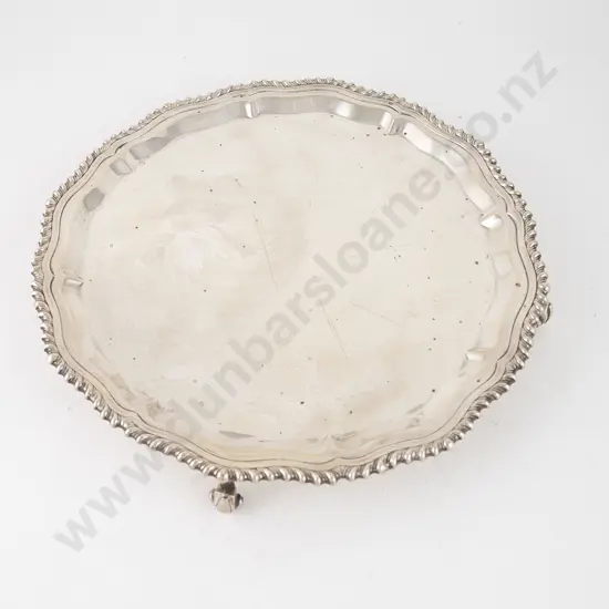 QEII S/S Circular Salver