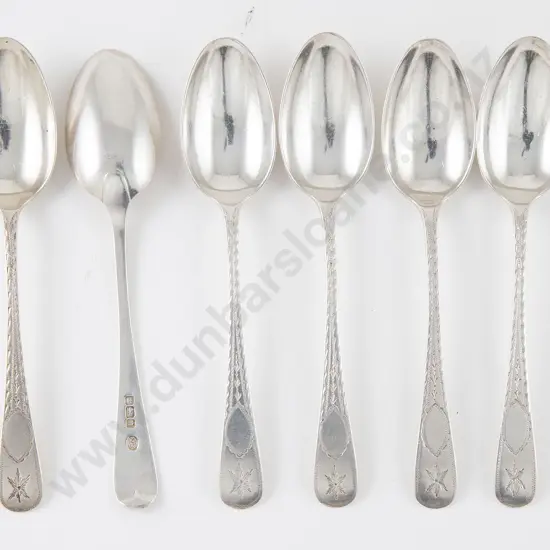 Set Of 6 Geo V S/S Teaspoons