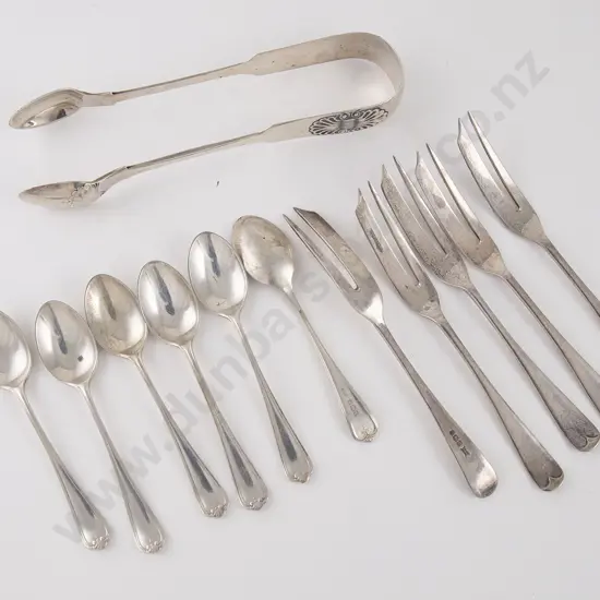 Pair S/S Fiddle & Shell Sugar Tongs