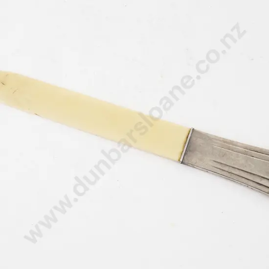 Art Deco S/S Handled Ivory Letter Opener
