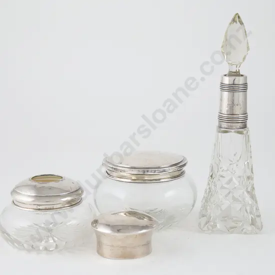 3 S/S Topped Dressing Table Items