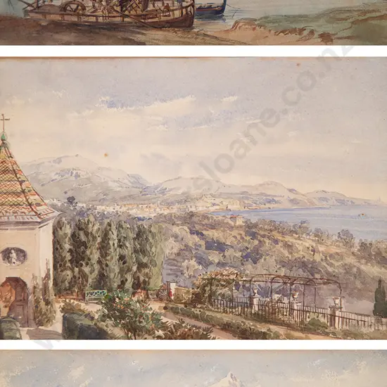 Late C19th European School - Three Watercolour Landscapes
