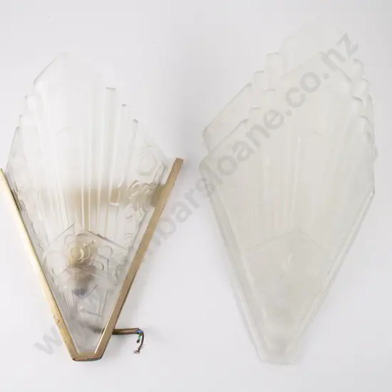 Set of Three Art Deco Style Wall Lights