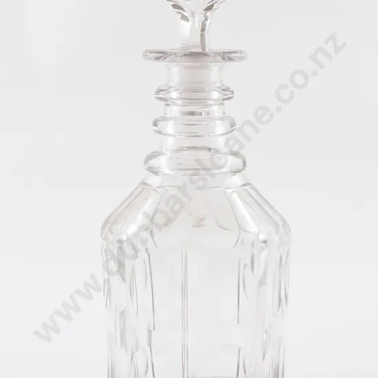 Late C19th All Cut Glass Decanter