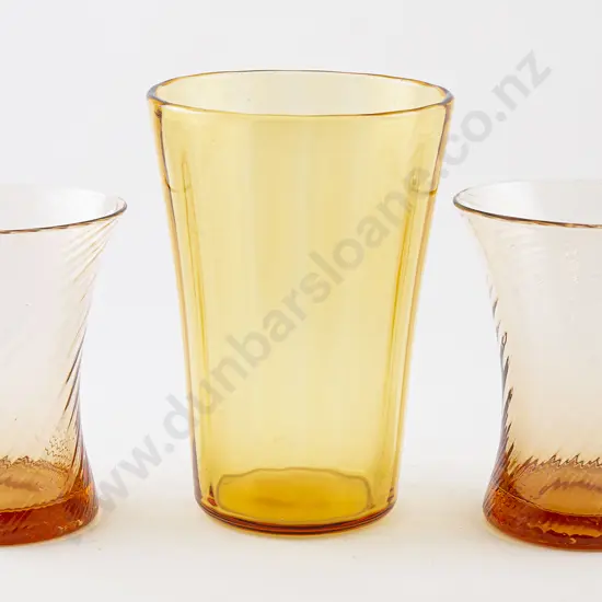 Pair Whitefriars Vases & Other