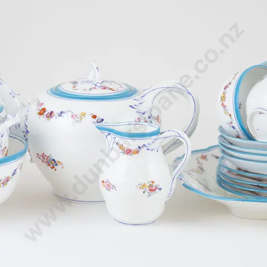 Mid C19th Minton Style Part Tea Set