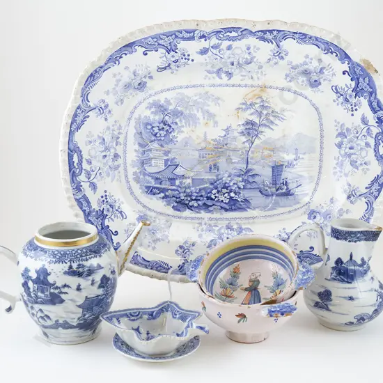 Selection Various Period B&W Ware