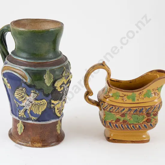 C19th Glazed Jug & Cream Jug