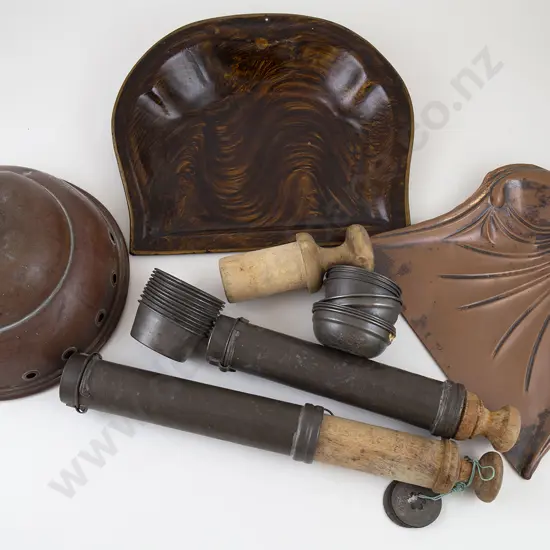 Two Copper Crumb Trays