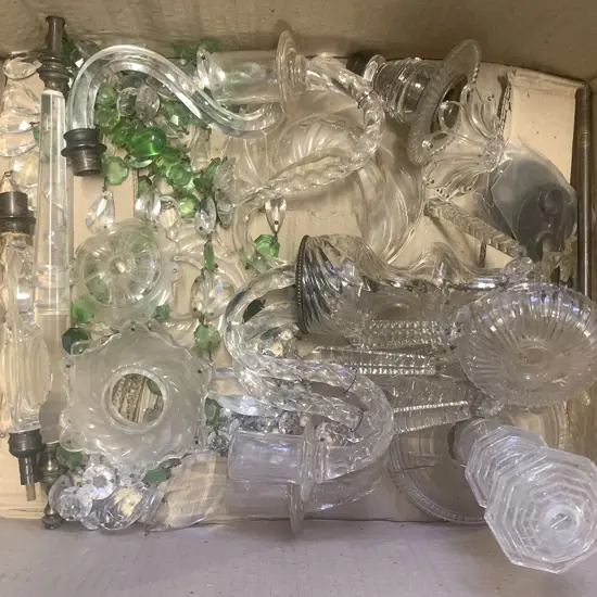 Three Light Candle Table Chandelier (in parts