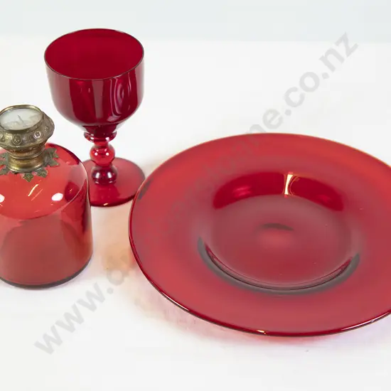 Ruby Glass Plate