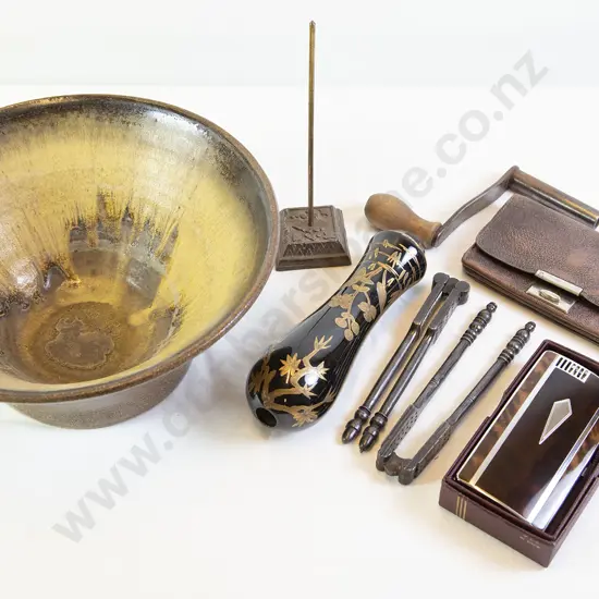 Pottery Bowl and assorted