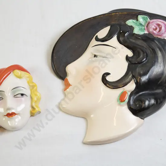 Royal Dux Wall Mask and other