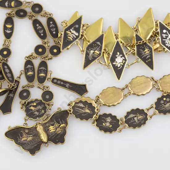 Damascene Necklace & Two Bracelets