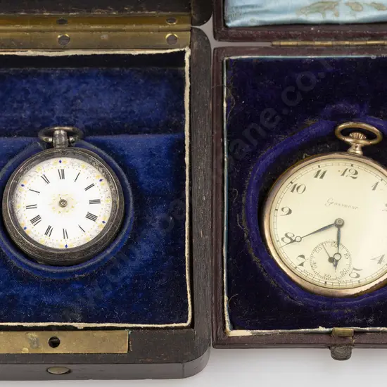 Gold Plated Pocket Watch & Other with cases