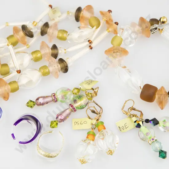 Selection of Modern Glass Jewellery
