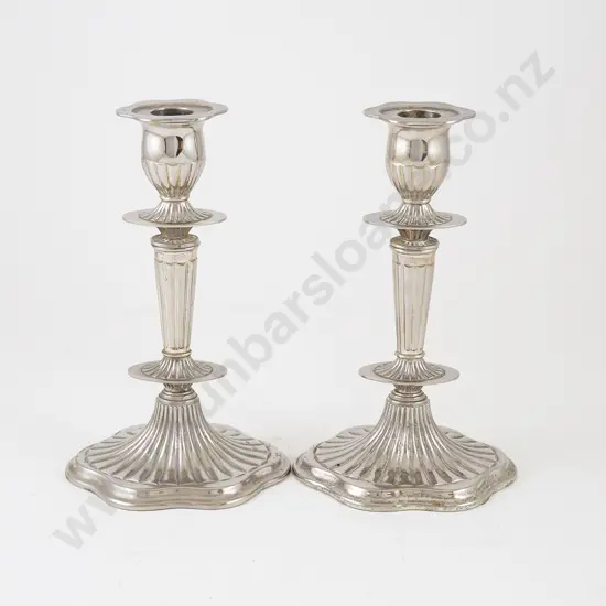 Pair Victorian S/P Candlesticks