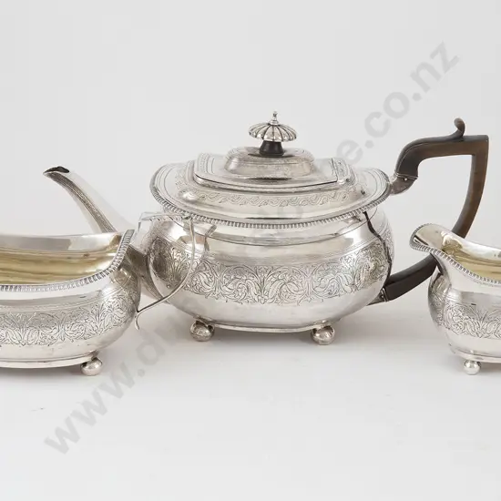 Geo III S/S Three Piece Teaset