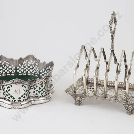 Victorian Shaped Circular S/P Wine Coaster