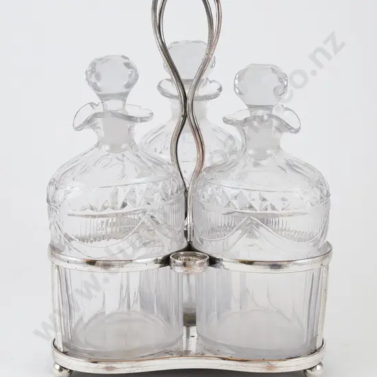 Regency Three Division Decanter Set