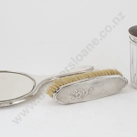 Three S/S Mounted Dressing Table Accessories